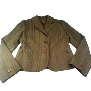 Comma Blazer Womens Striped Business Workwear Lined  Jacket Career Coats